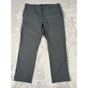 Bluffworks Ascender Pants Men 38x30 Gray Regular Fit Performance Stretch Chino